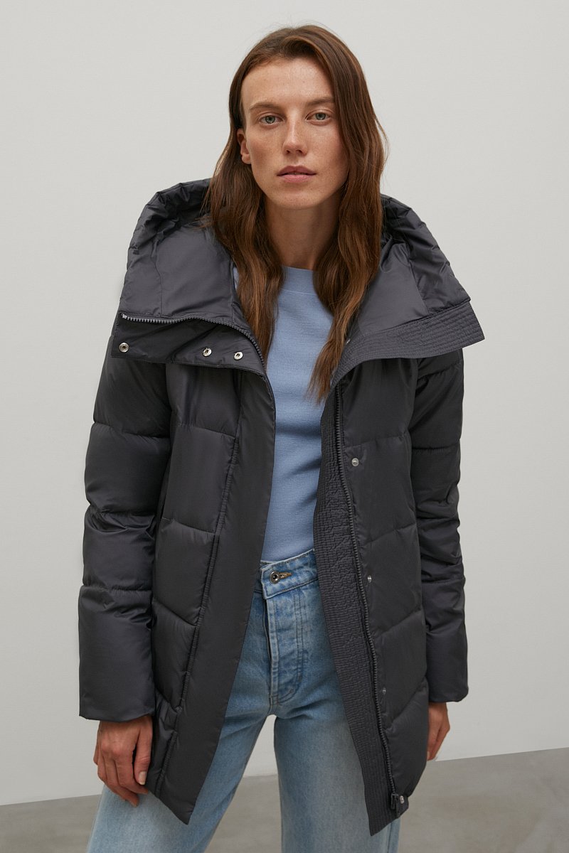 Утепленная куртка с капюшоном, Модель FAC11053, Фото №1