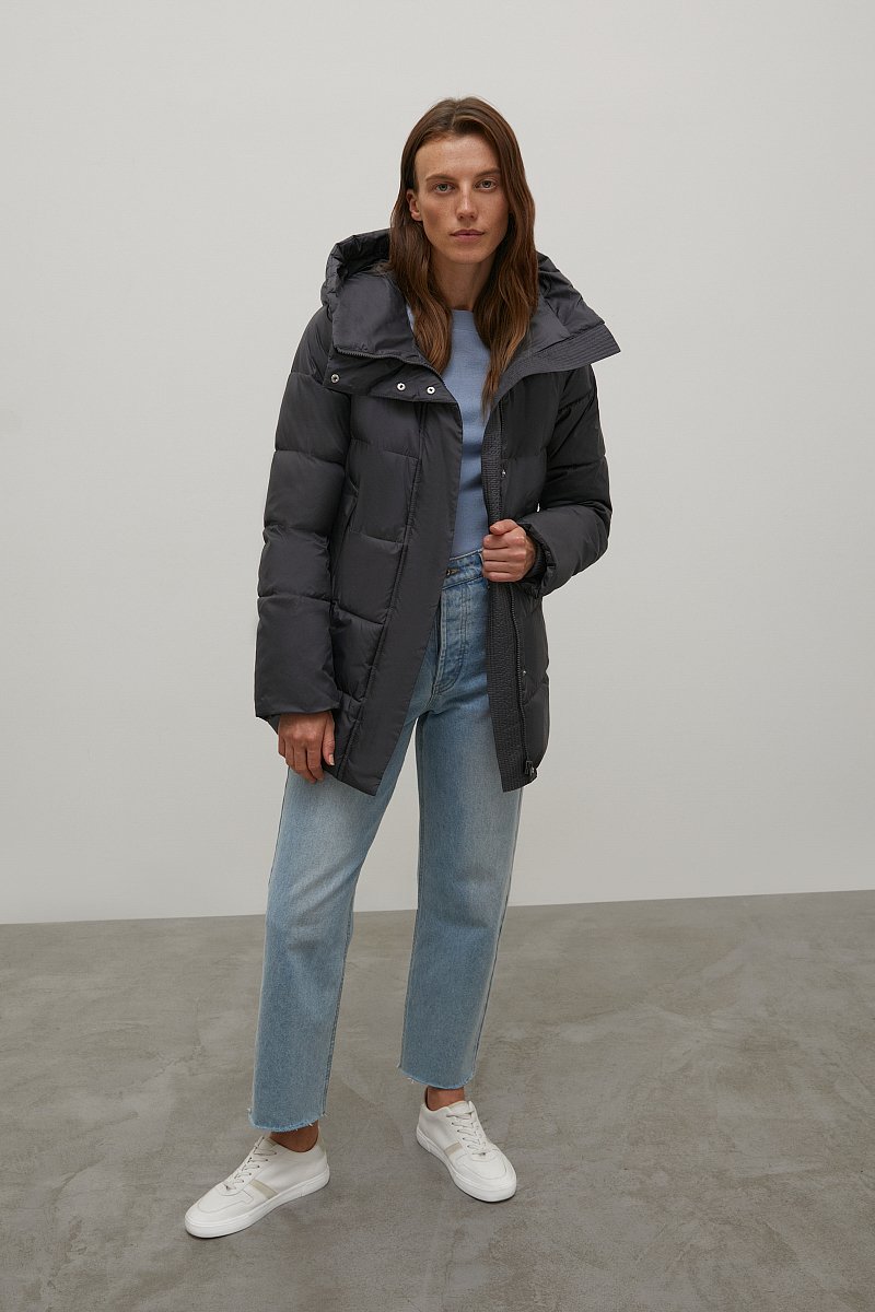 Утепленная куртка с капюшоном, Модель FAC11053, Фото №2