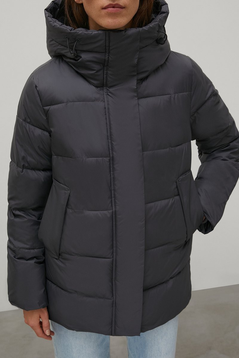Утепленная куртка с капюшоном, Модель FAC11053, Фото №3