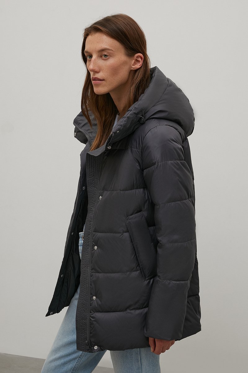 Утепленная куртка с капюшоном, Модель FAC11053, Фото №4