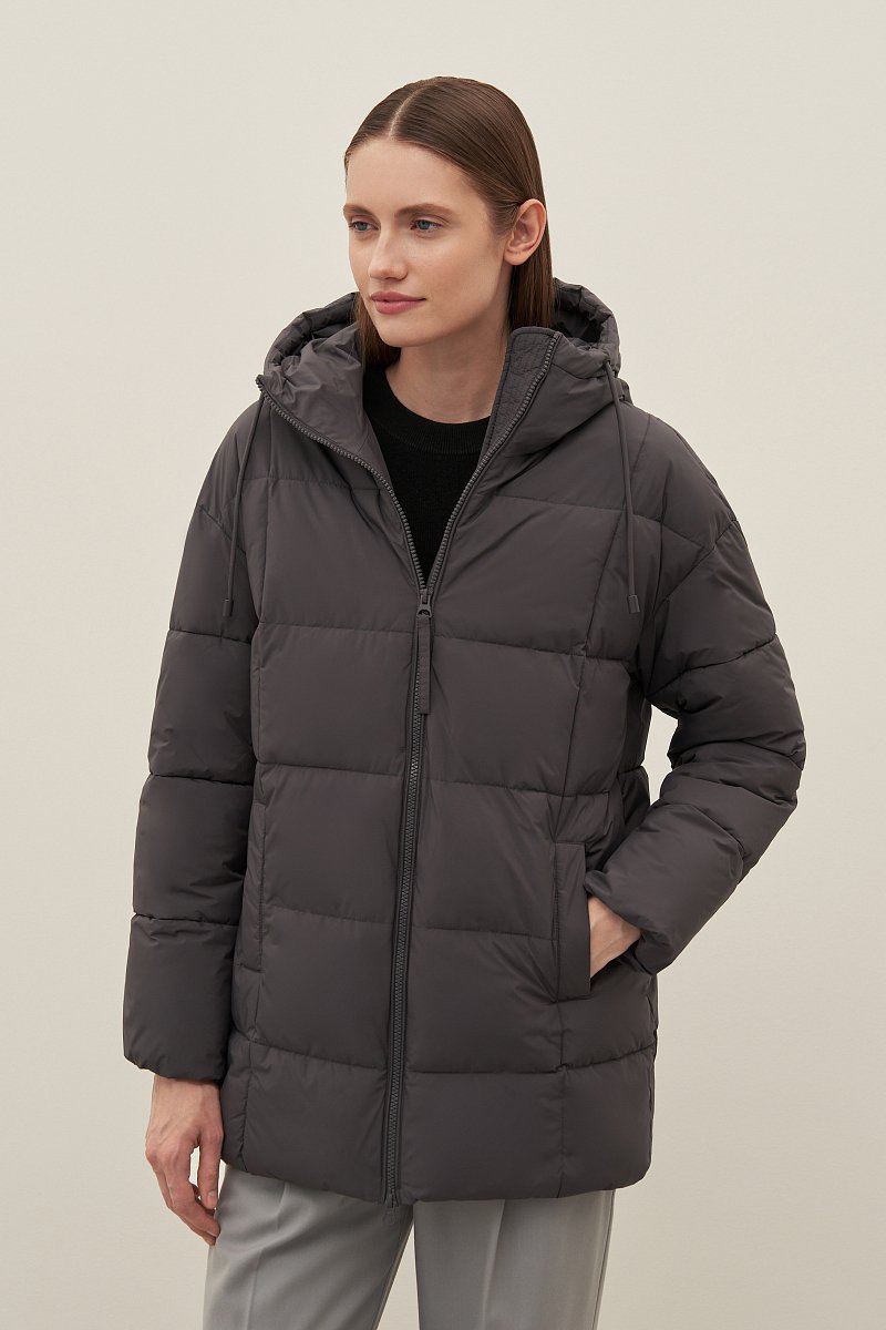 Утепленная куртка с капюшоном, Модель FAC12014, Фото №1
