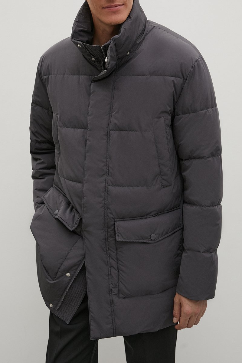 Утепленное пальто с капюшоном, Модель FAC21005, Фото №3