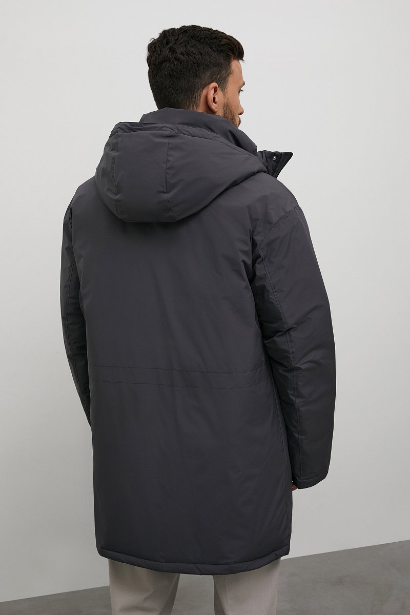 Утепленное пальто с капюшоном, Модель FAC22008B, Фото №5