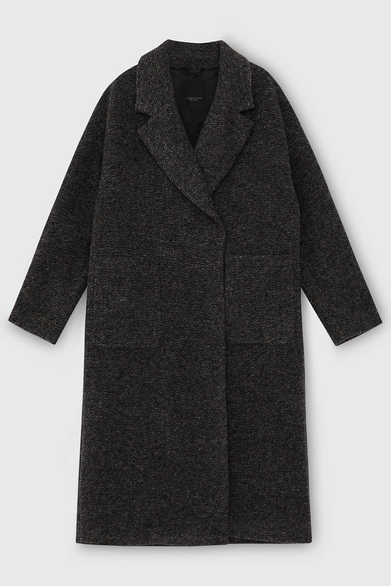 Пальто свободного кроя из шерсти, Модель FAC51042, Фото №8