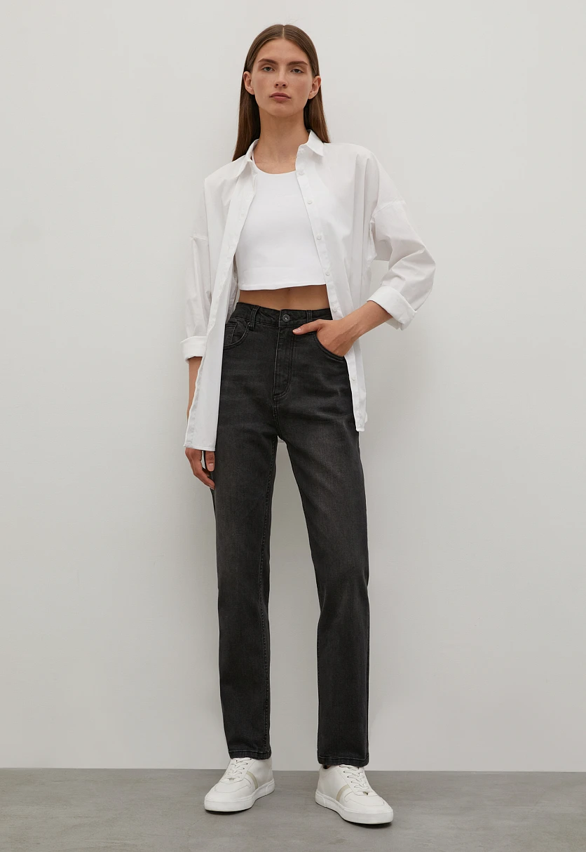 Джинсы straight fit женские, Модель FAC15002, Фото №1