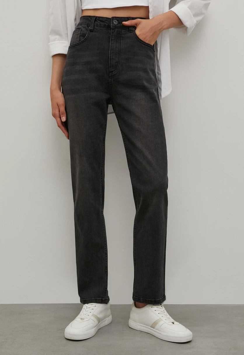 Джинсы straight fit женские, Модель FAC15002, Фото №2