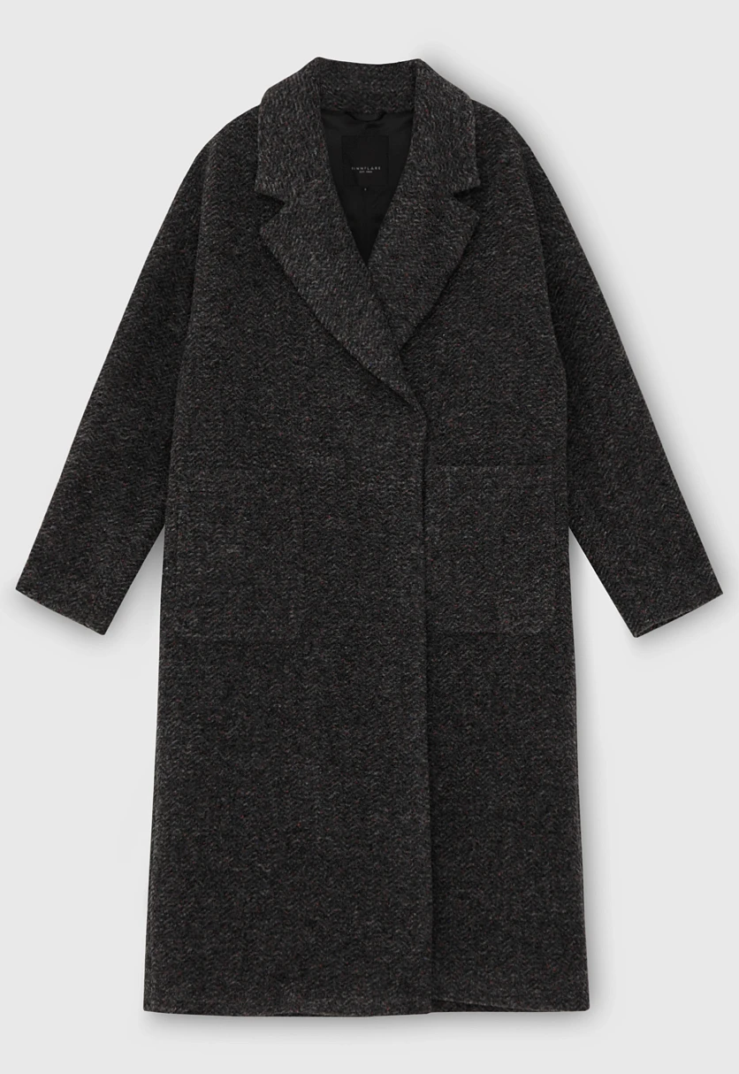Пальто свободного кроя из шерсти, Модель FAC51042, Фото №8