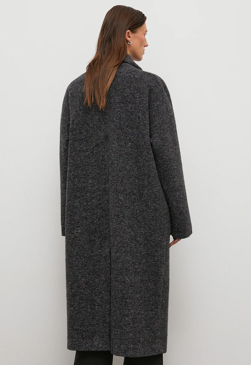 Пальто свободного кроя из шерсти, Модель FAC51042, Фото №3