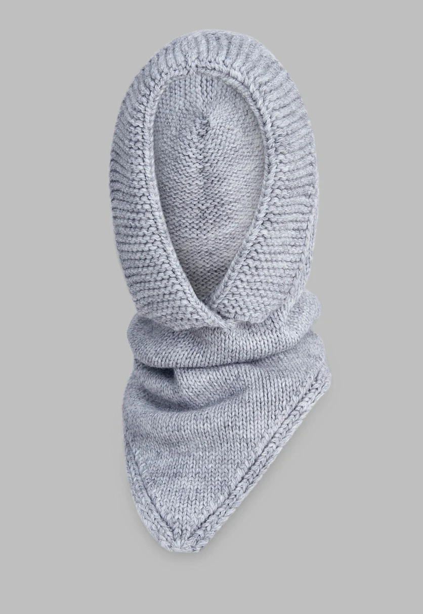 Вязаный капор с добавлением шерсти, Модель FAC111133, Фото №4