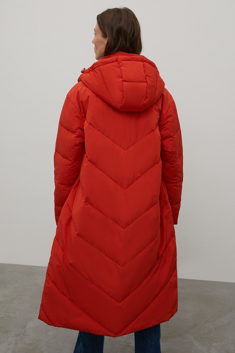 Утепленное пальто с капюшоном, Модель FAC12057, Фото №5