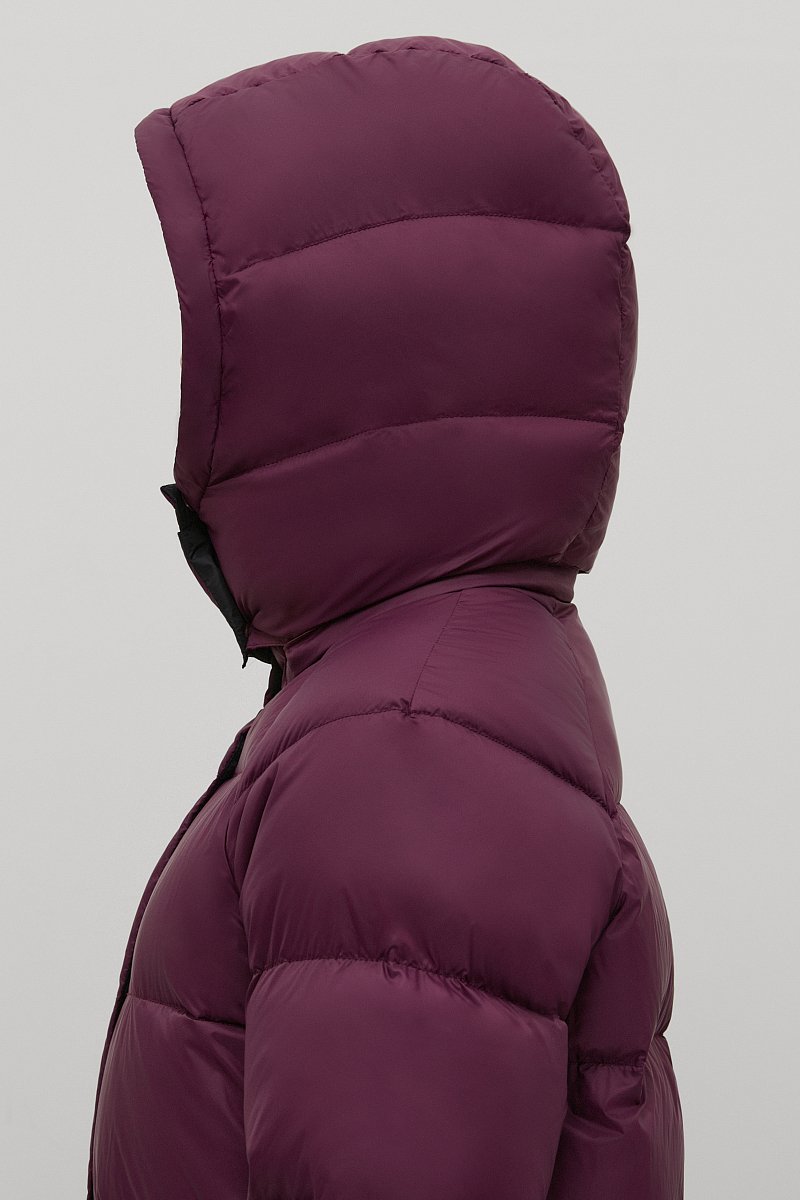 Пуховое пальто с капюшоном, Модель FAC12009, Фото №8