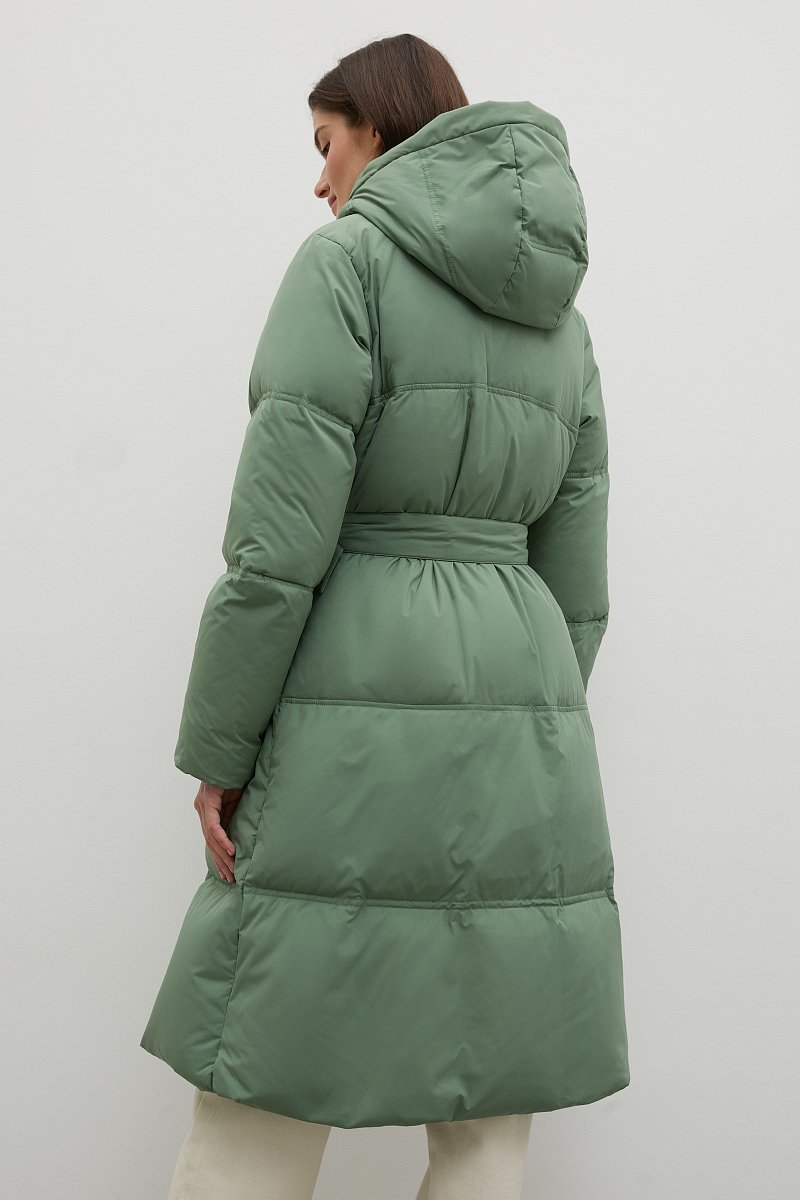 Утепленное пальто с капюшоном, Модель FAC11027, Фото №5