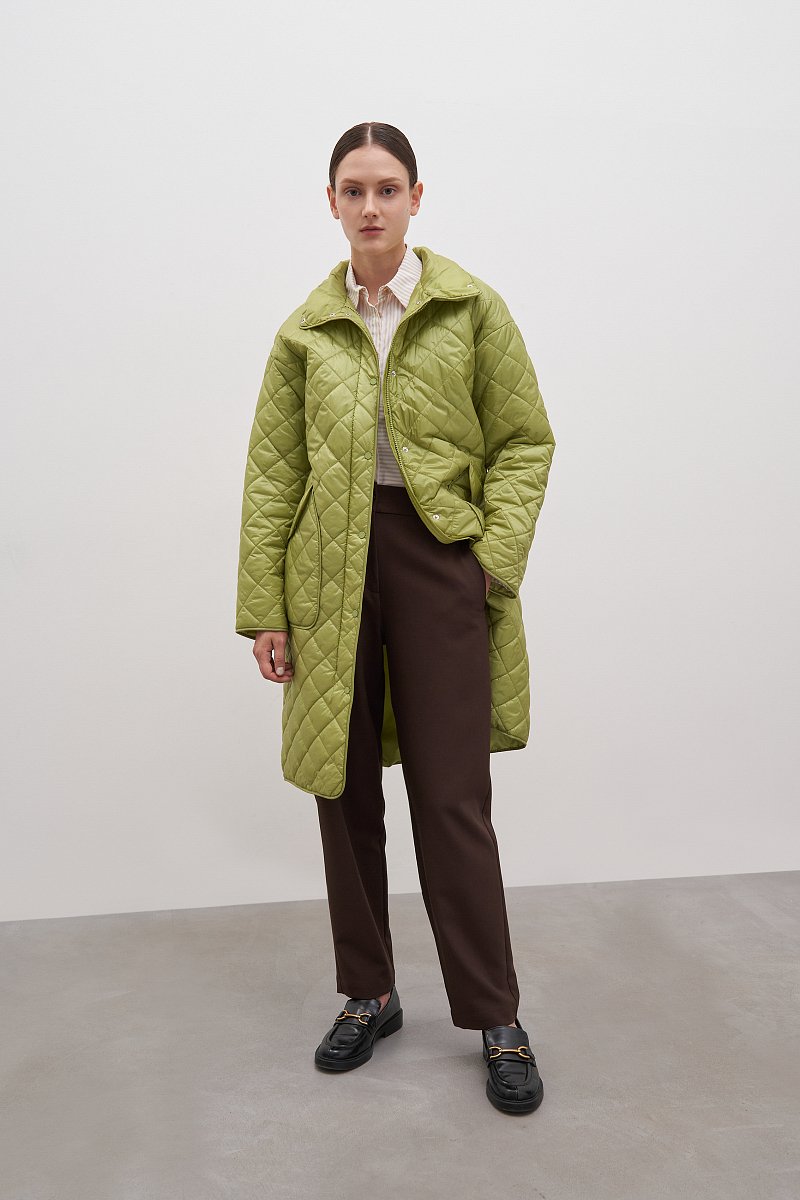 Стеганое утепленное пальто, Модель FAC12027, Фото №2