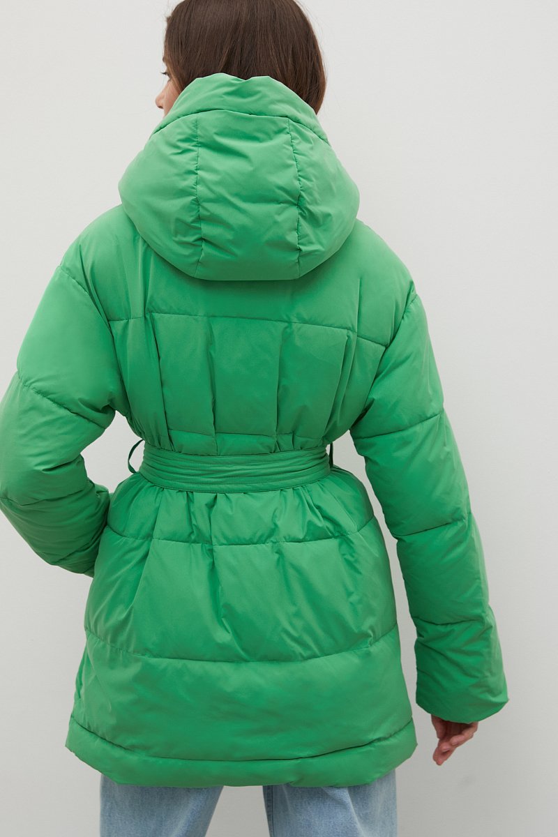 Утепленное пальто с поясом, Модель FAC13001, Фото №5
