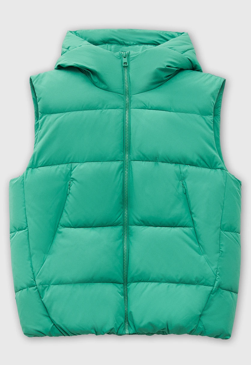 Утепленный жилет с капюшоном, Модель FAC13011, Фото №9