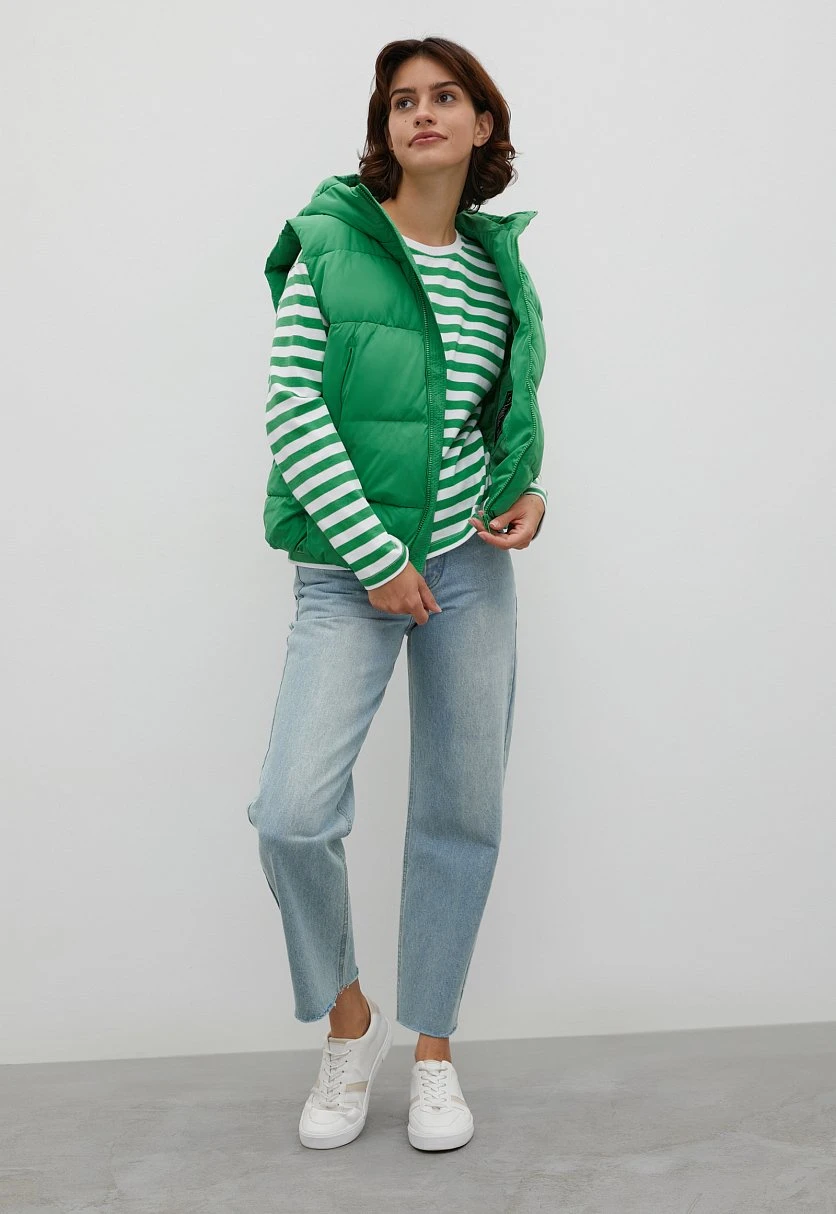 Утепленный жилет с капюшоном, Модель FAC13011, Фото №2