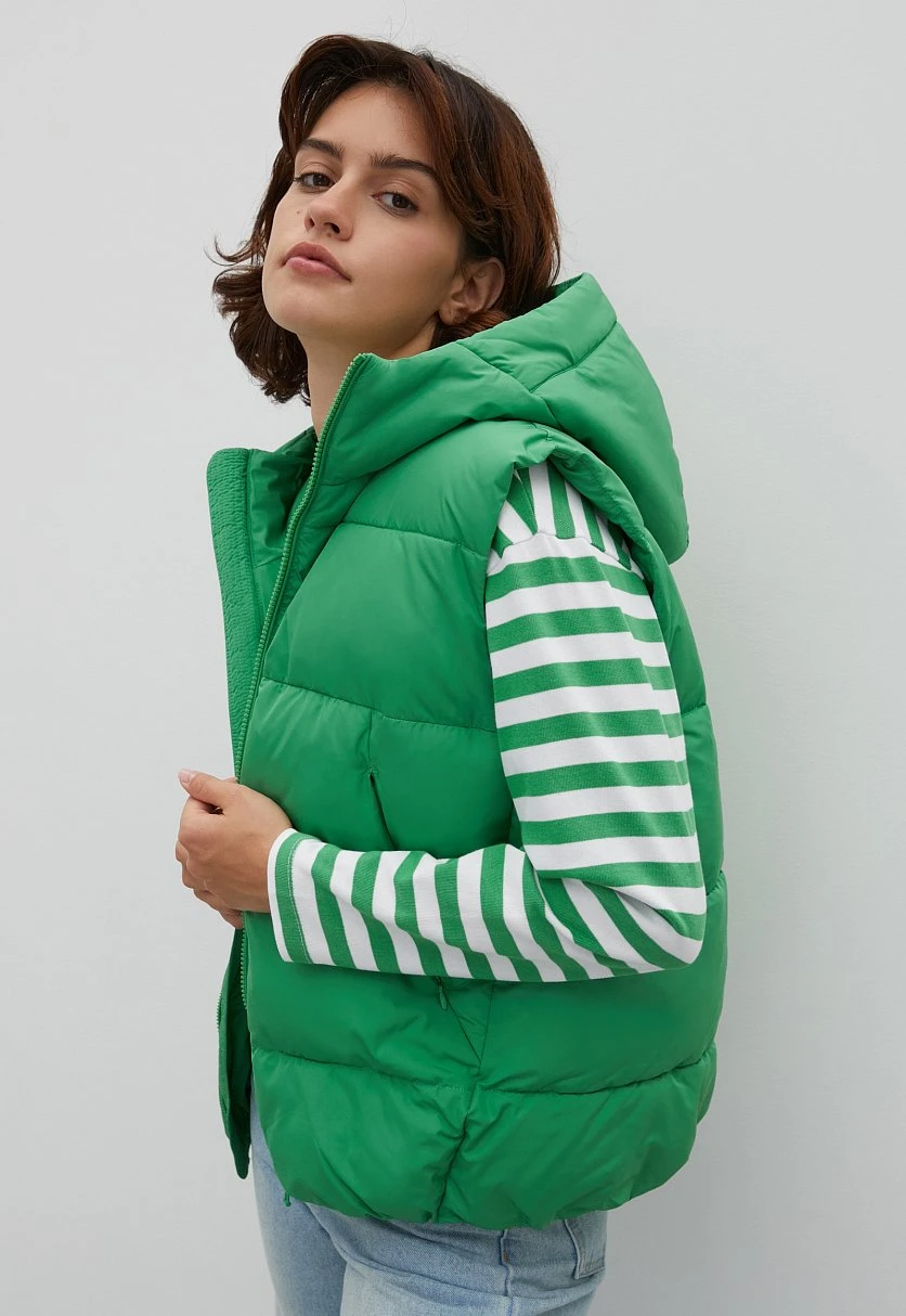 Утепленный жилет с капюшоном, Модель FAC13011, Фото №4