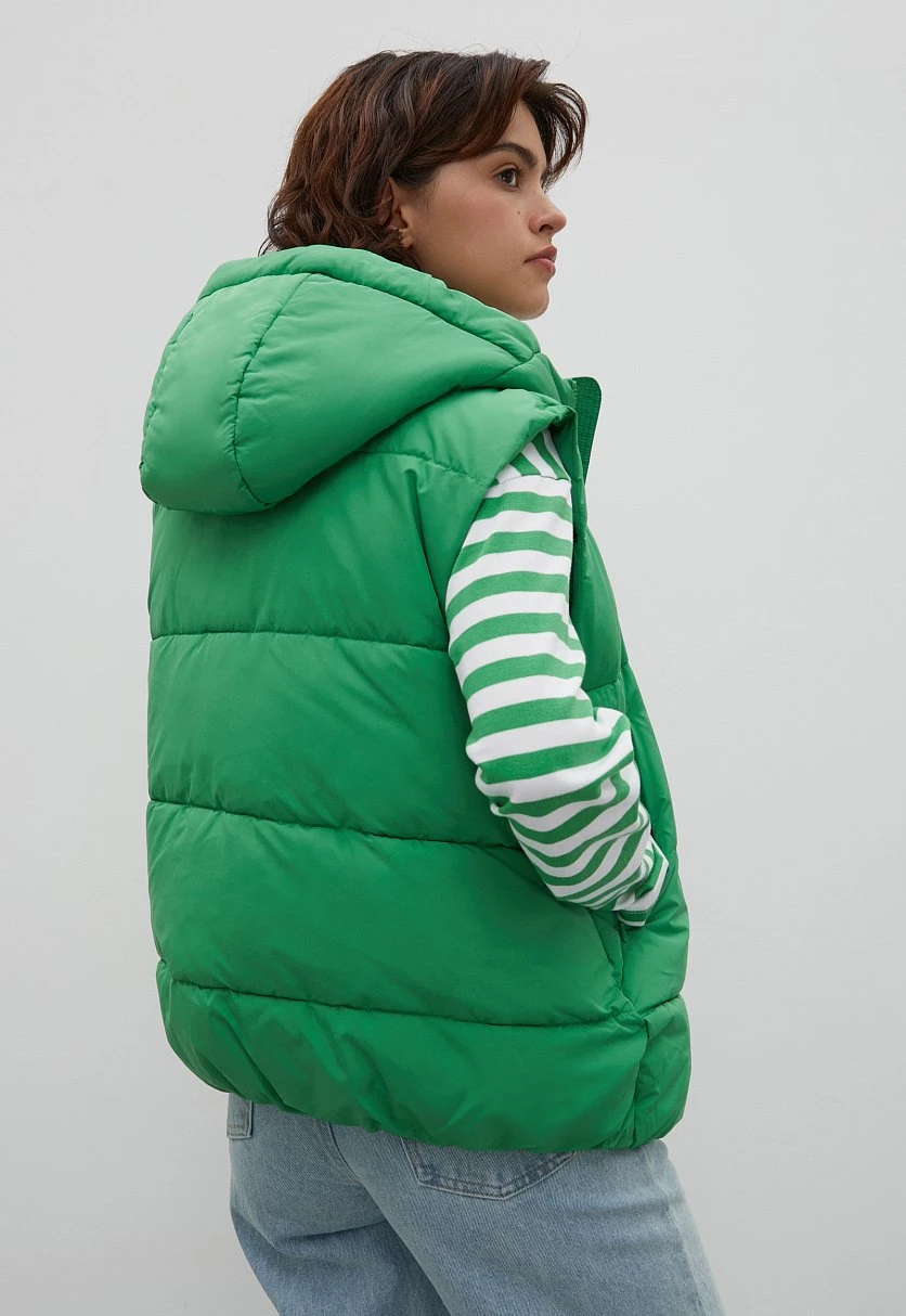 Утепленный жилет с капюшоном, Модель FAC13011, Фото №5