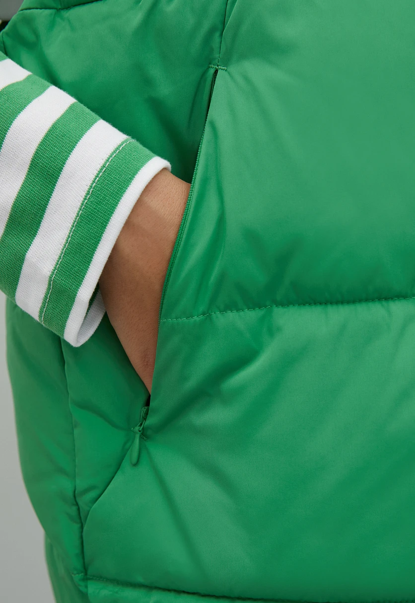 Утепленный жилет с капюшоном, Модель FAC13011, Фото №6