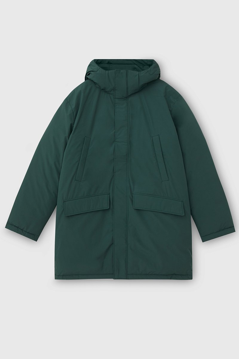 Утепленное пальто с капюшоном, Модель FAC22008B, Фото №8