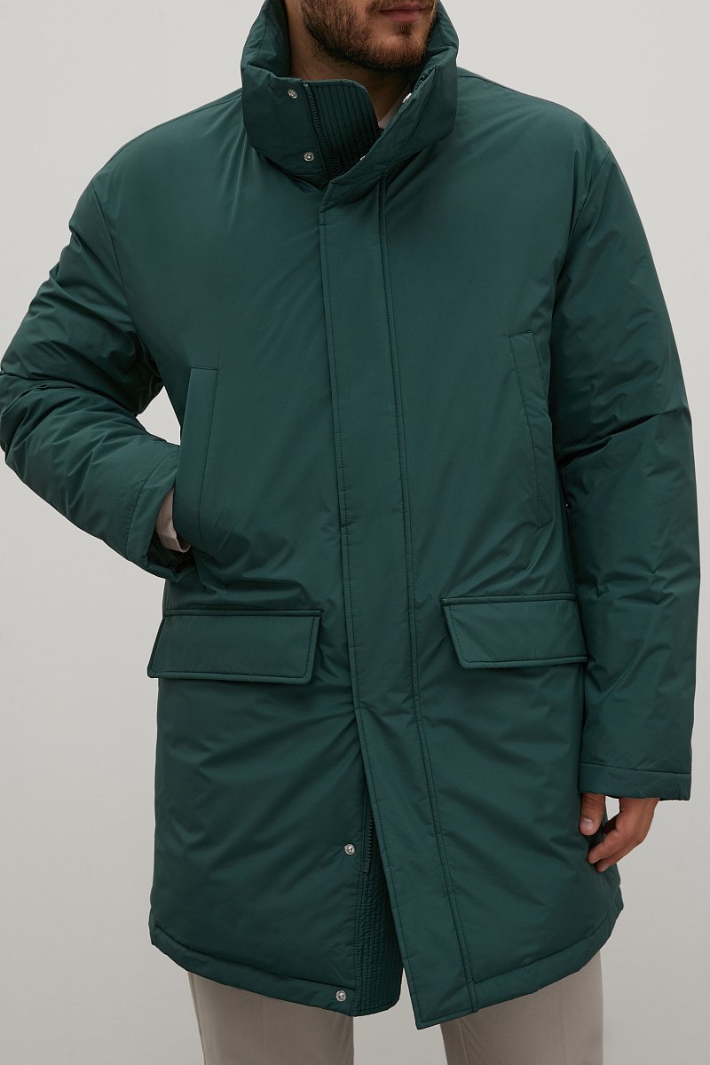 Утепленное пальто с капюшоном, Модель FAC22008B, Фото №3