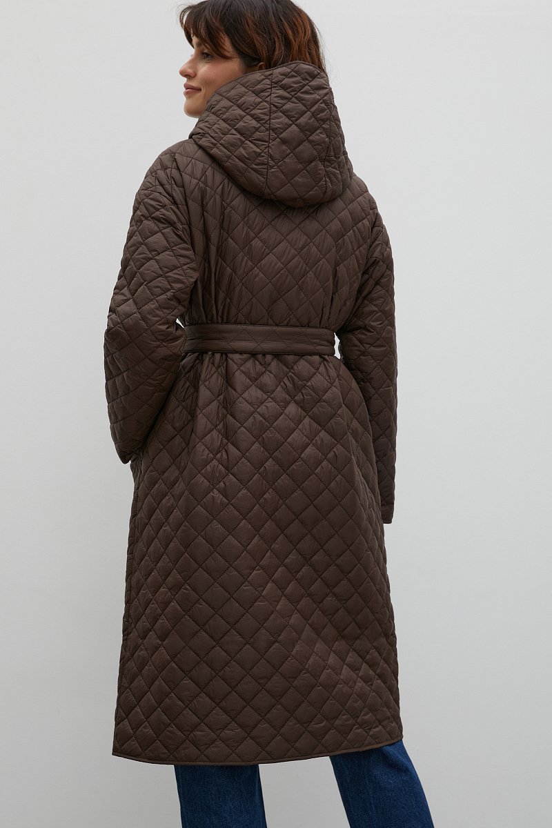 Стеганое утепленное пальто, Модель FAC11095, Фото №5
