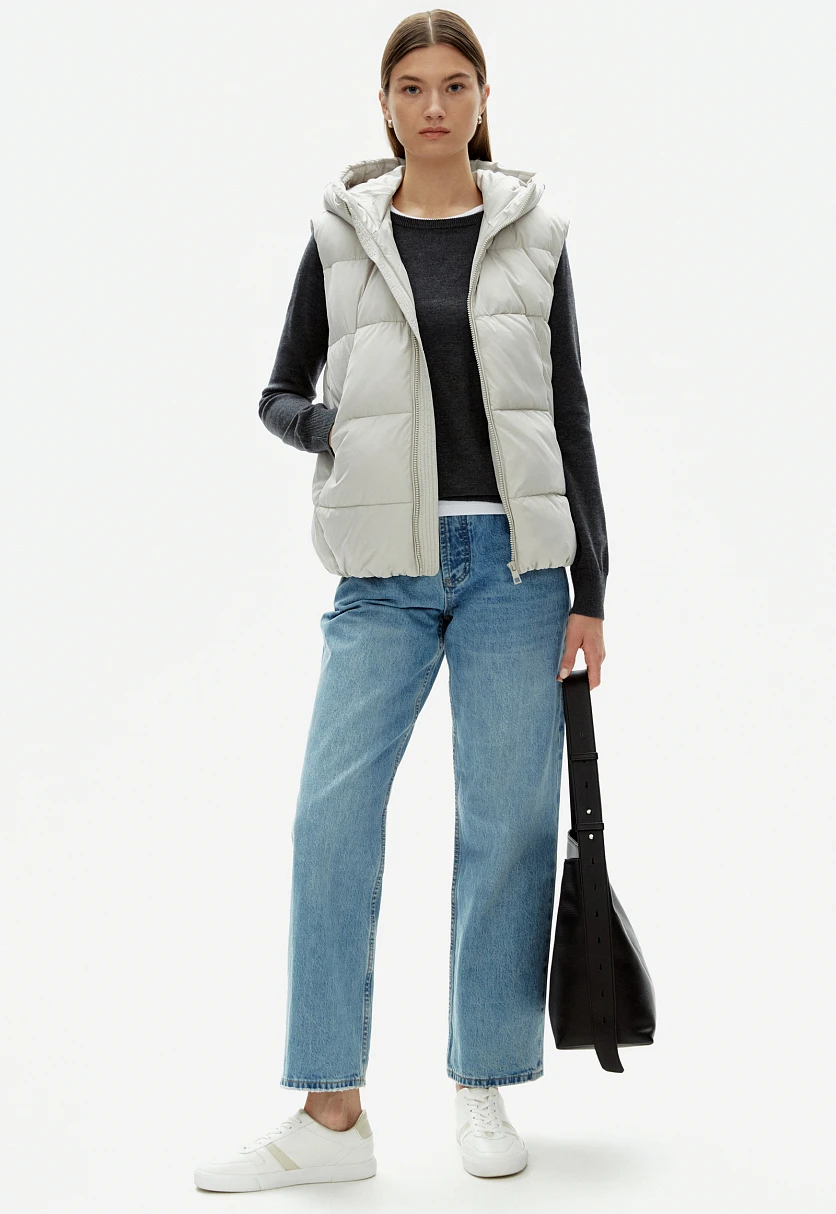 Утепленный жилет с капюшоном, Модель FAC13011, Фото №2