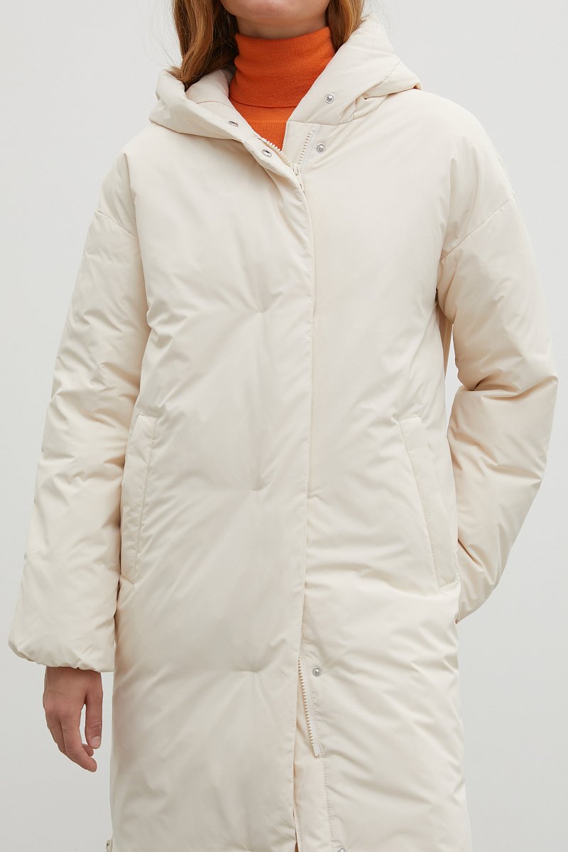Утепленное пальто с капюшоном, Модель FAC11019, Фото №3
