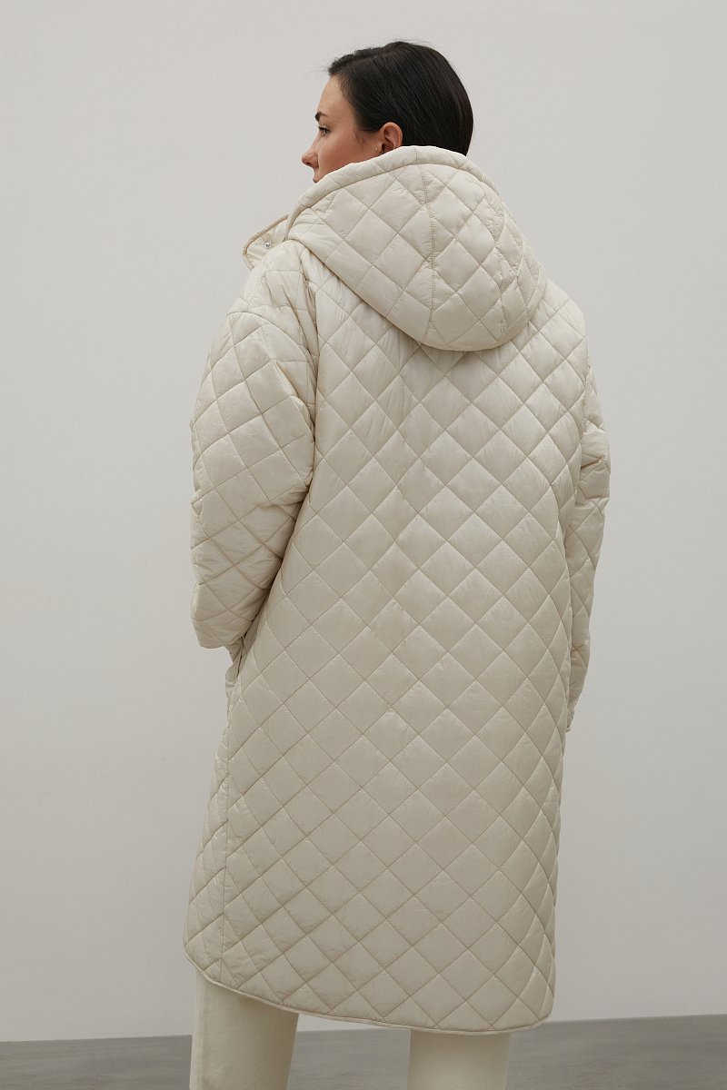 Стеганое утепленное пальто, Модель FAC12027B, Фото №5