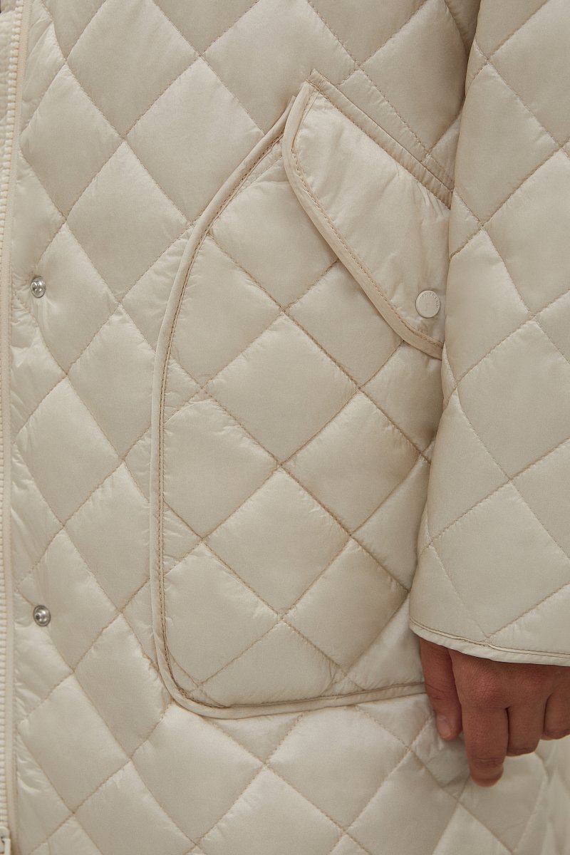 Стеганое утепленное пальто, Модель FAC12027B, Фото №6