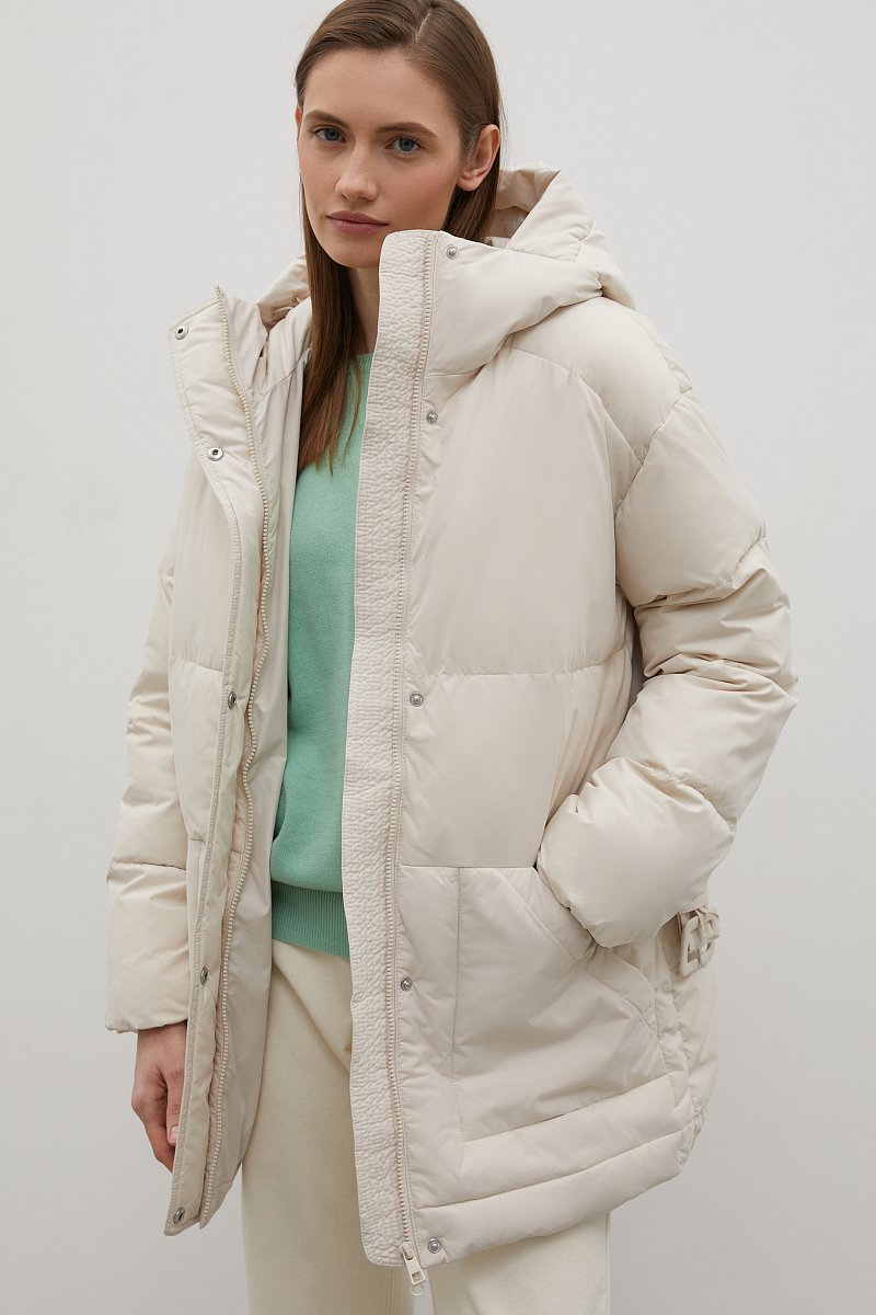 Утепленное пальто с поясом, Модель FAC13001, Фото №1