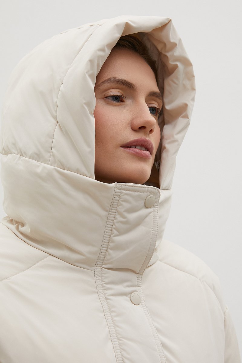 Утепленное пальто с поясом, Модель FAC13001, Фото №7