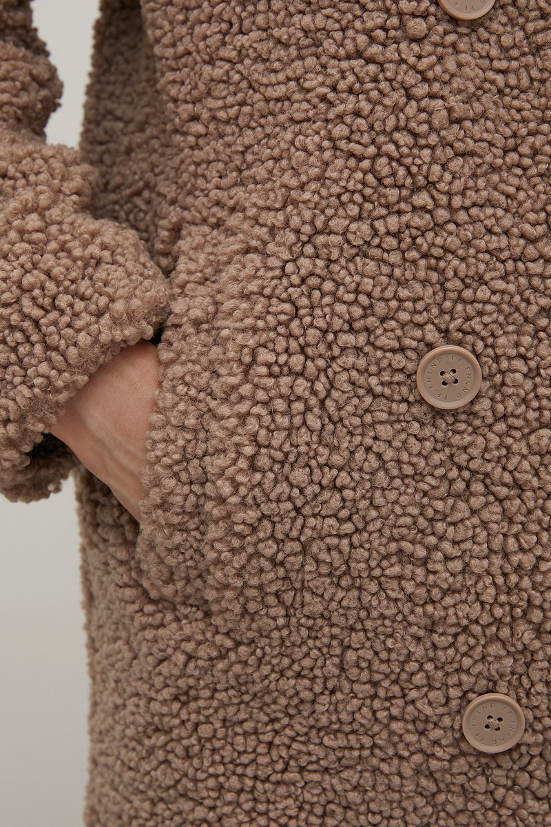 Пальто из искусственного меха, Модель FAC110119, Фото №6