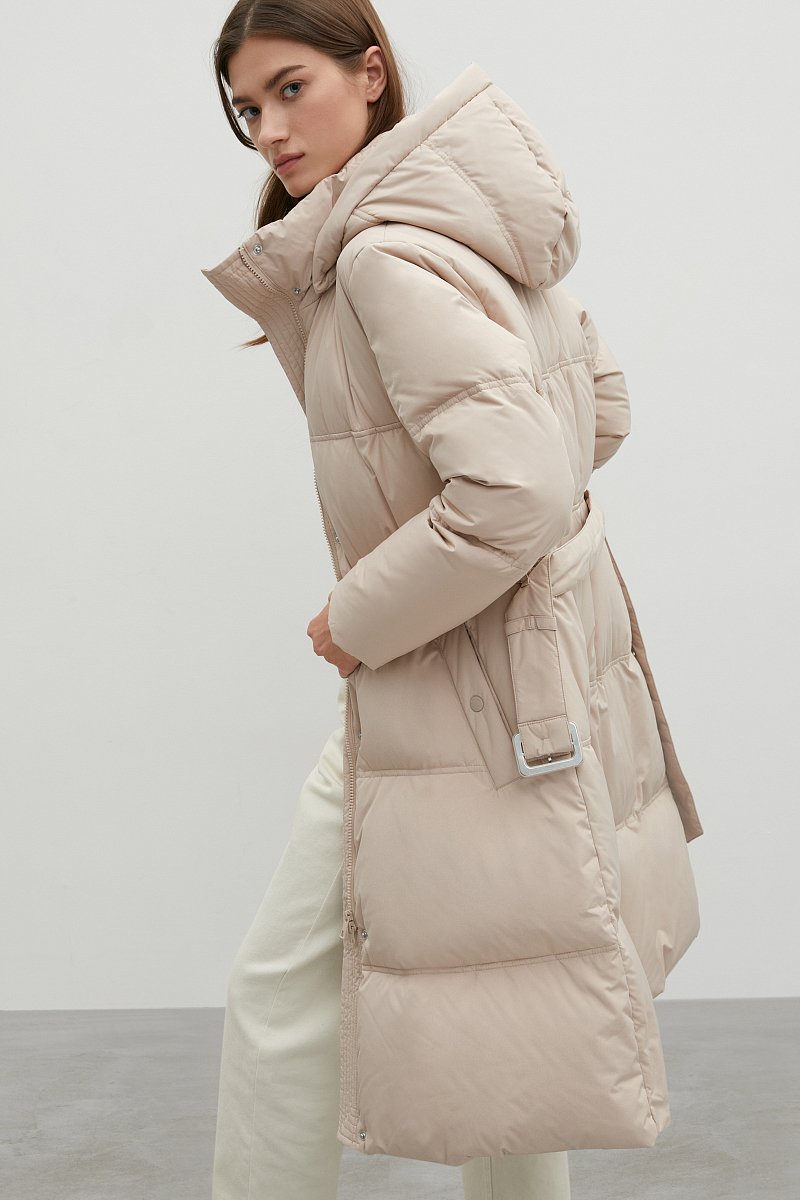Утепленное пальто с капюшоном, Модель FAC11027, Фото №4