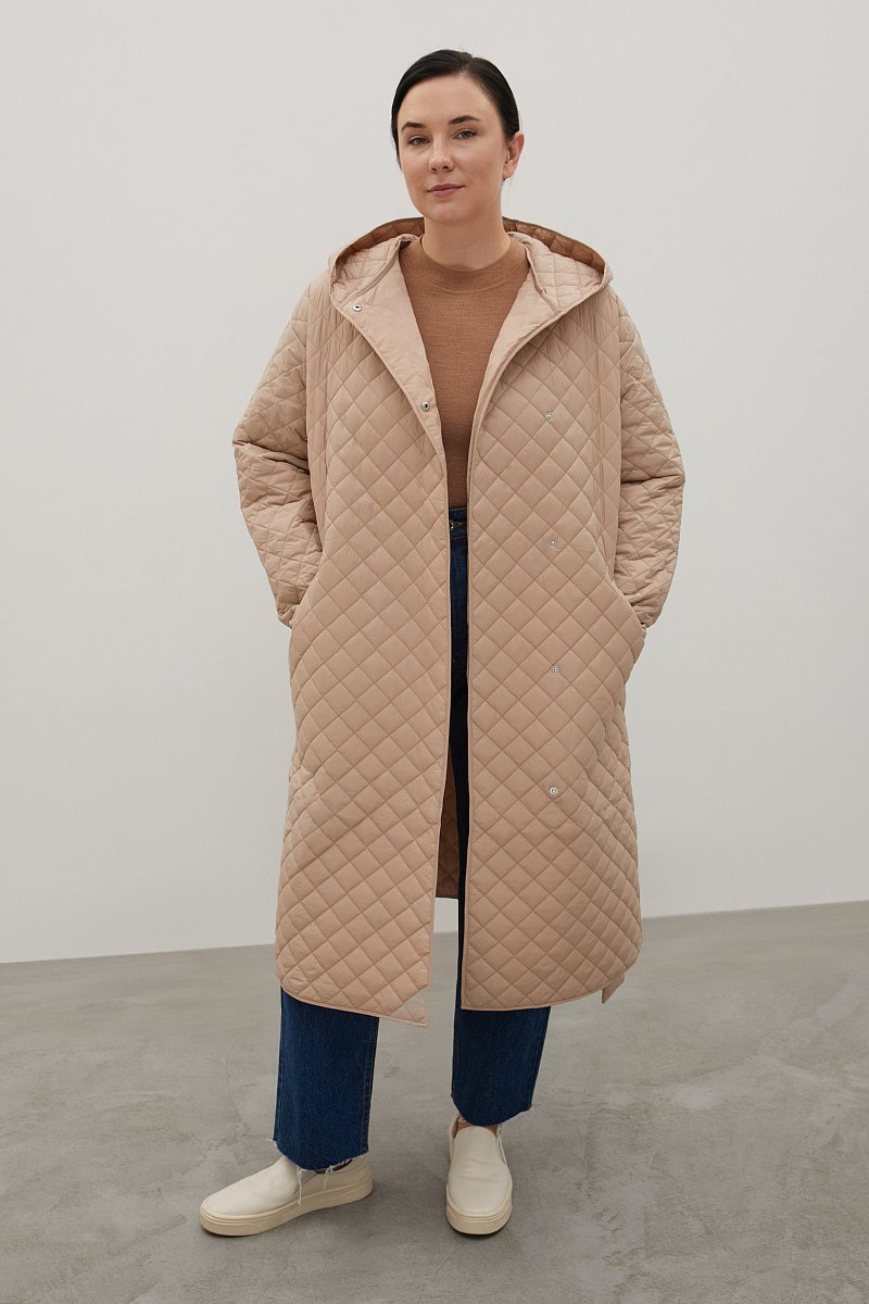Стеганое утепленное пальто, Модель FAC11095, Фото №2