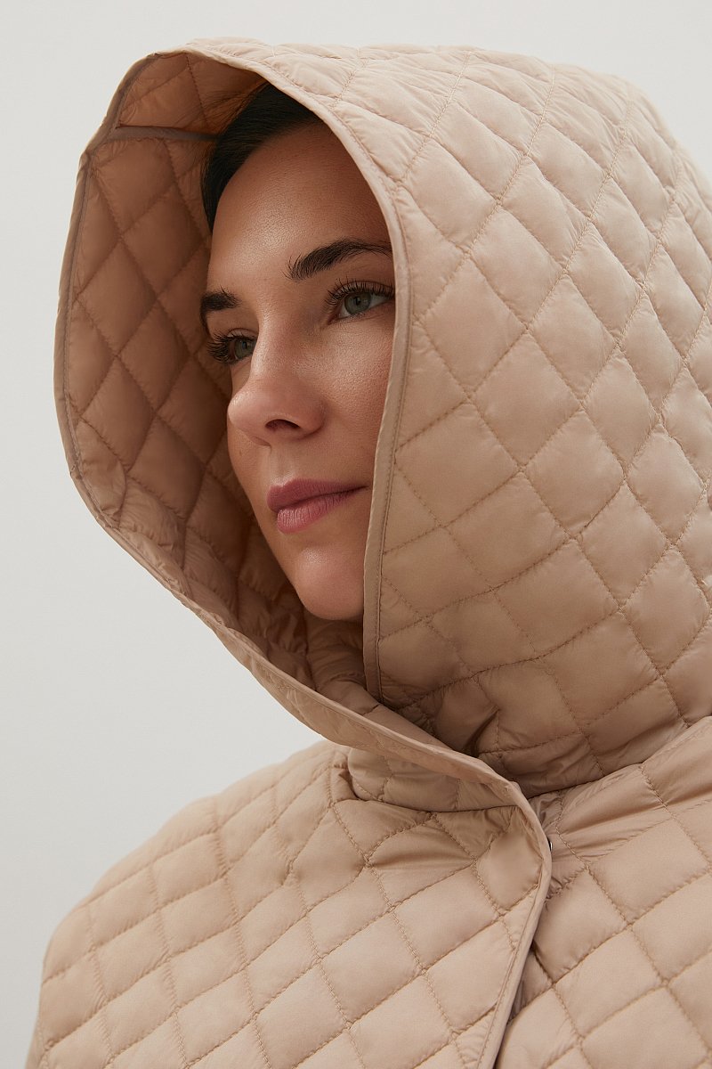 Стеганое утепленное пальто, Модель FAC11095B, Фото №7