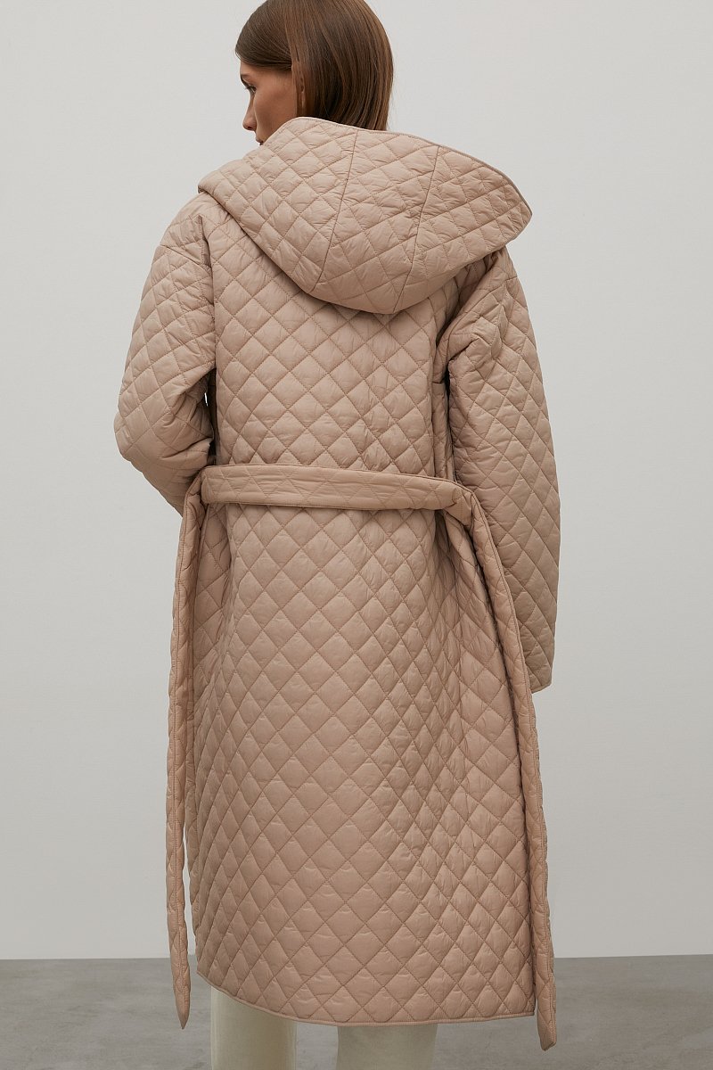 Стеганое утепленное пальто, Модель FAC11095, Фото №5
