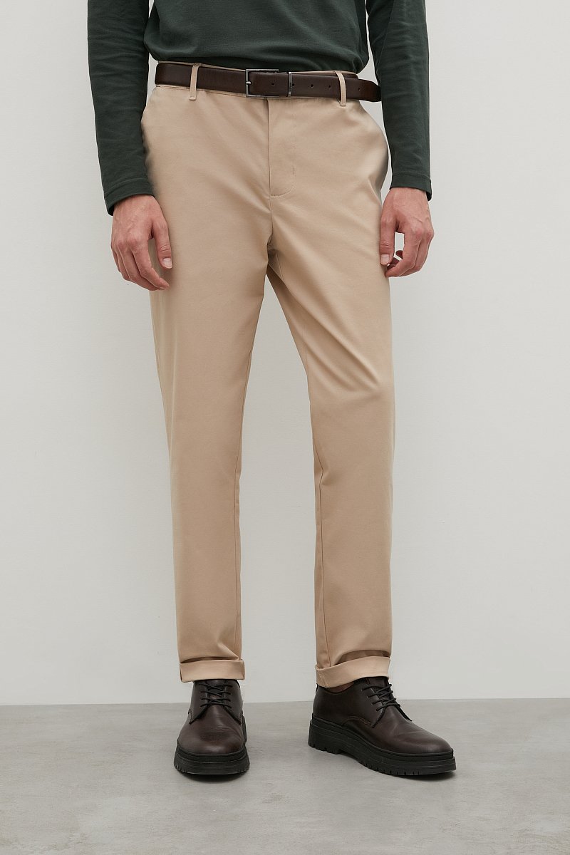 Хлопковые брюки прямого кроя, Модель FAC21033, Фото №2