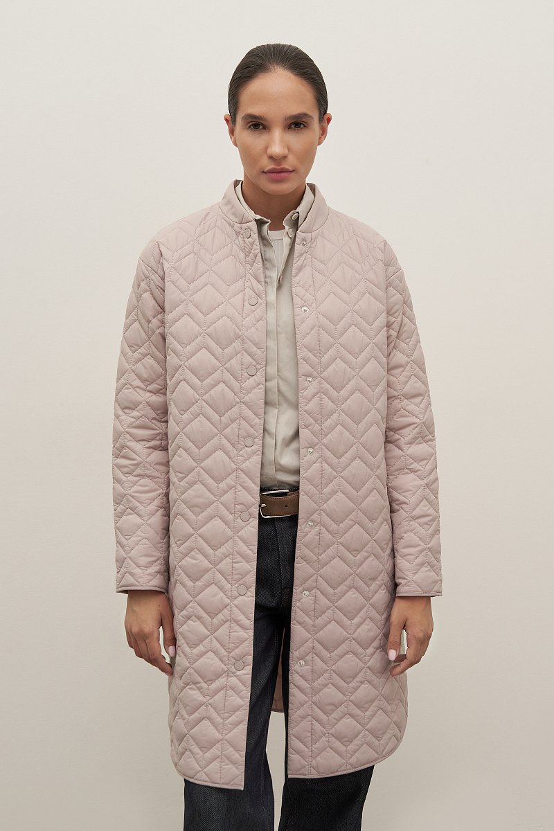 Стеганое утепленное пальто, Модель FAC12037, Фото №1