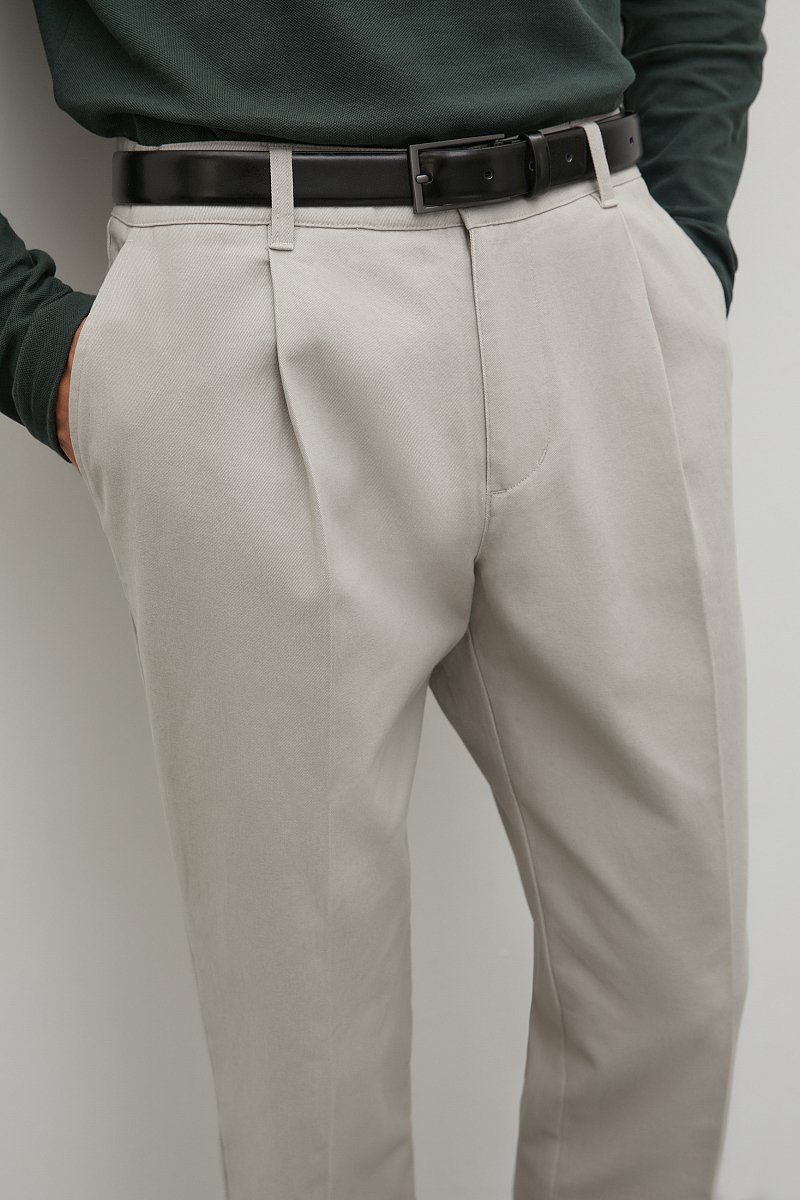 Хлопковые брюки с защипами, Модель FAC22025, Фото №3