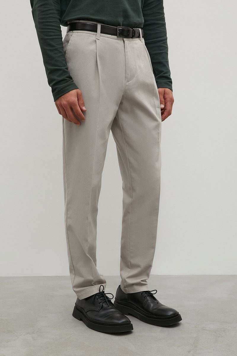 Хлопковые брюки с защипами, Модель FAC22025, Фото №4