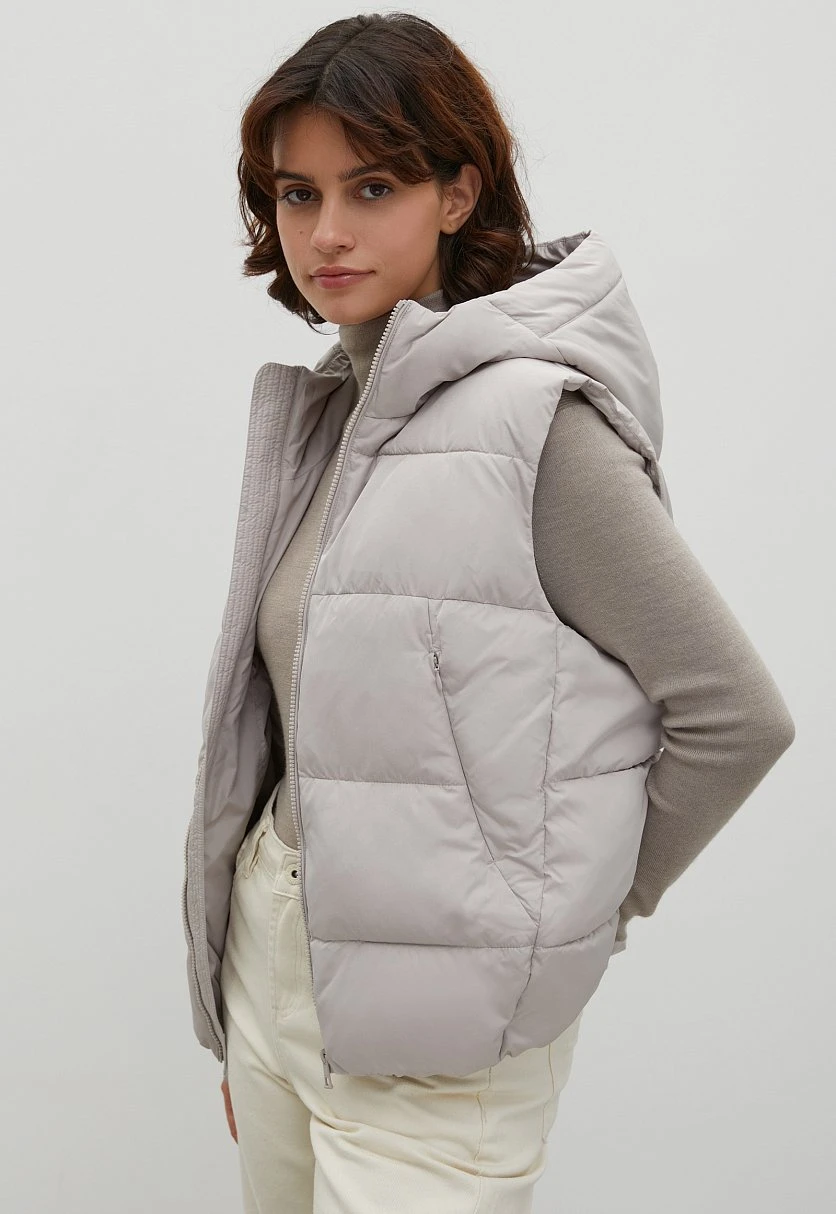 Утепленный жилет с капюшоном, Модель FAC13011, Фото №4