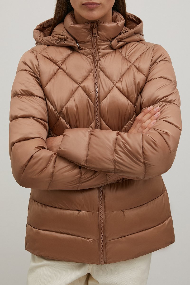 Стеганая куртка с капюшоном, Модель FAC11002, Фото №3