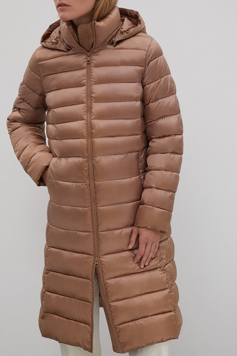 Утепленное пальто с капюшоном, Модель FAC11003, Фото №3