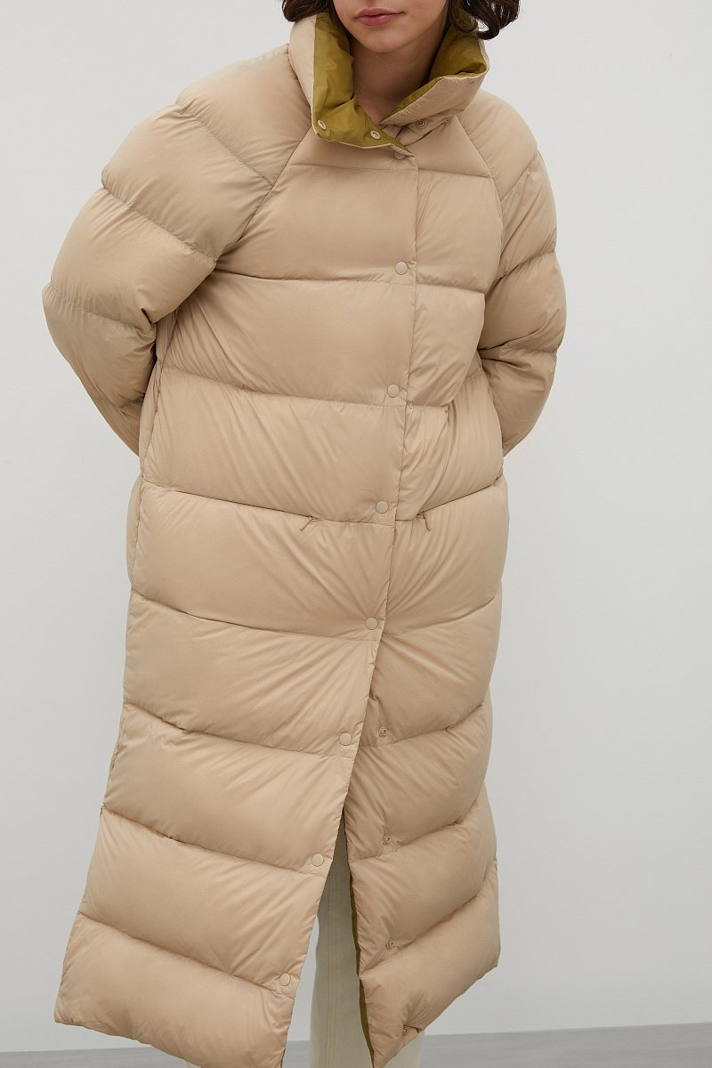 Пуховое пальто с капюшоном, Модель FAC12009, Фото №3