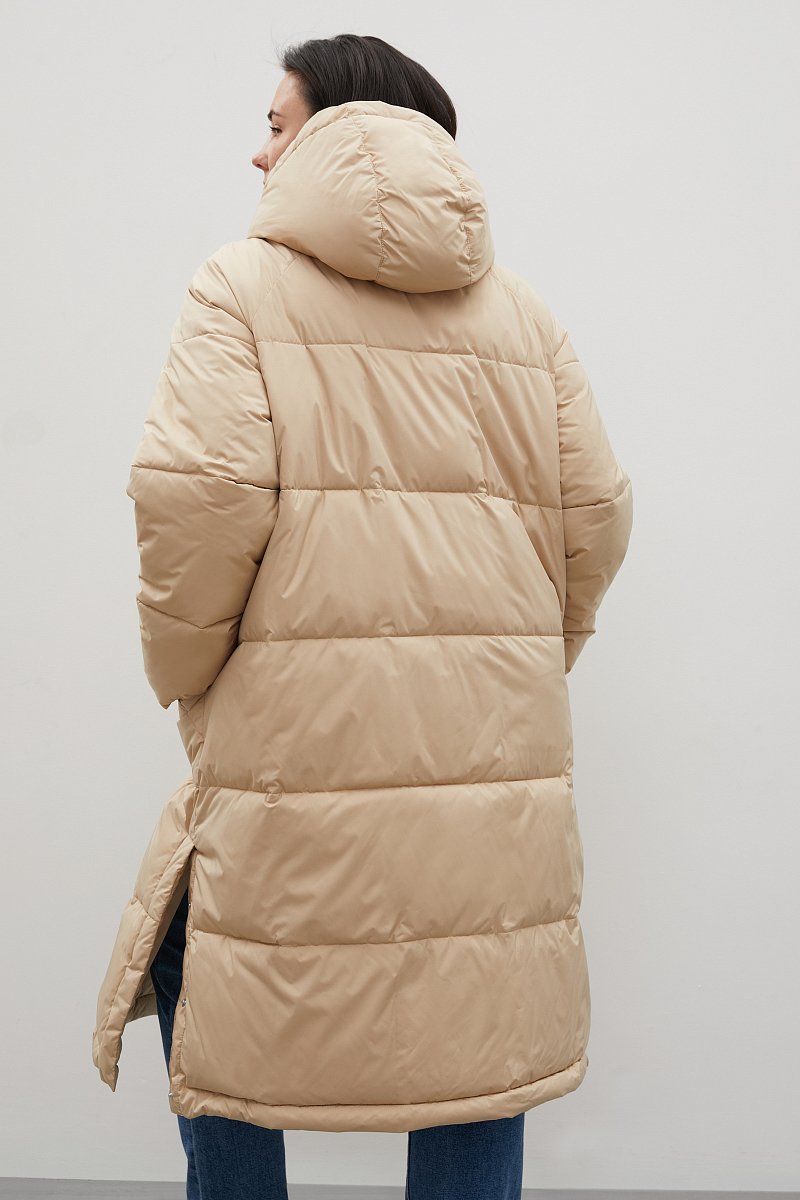 Утепленное пальто с капюшоном, Модель FAC12013, Фото №5