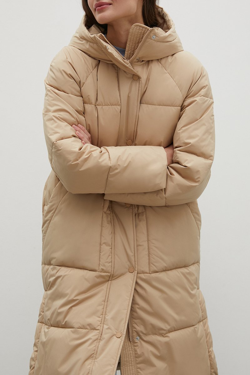 Утепленное пальто с капюшоном, Модель FAC12013, Фото №3
