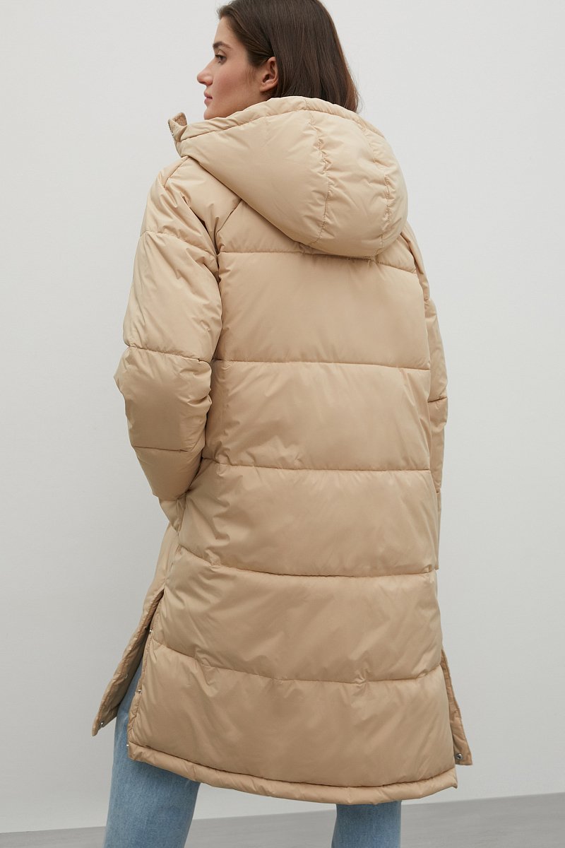 Утепленное пальто с капюшоном, Модель FAC12013, Фото №5