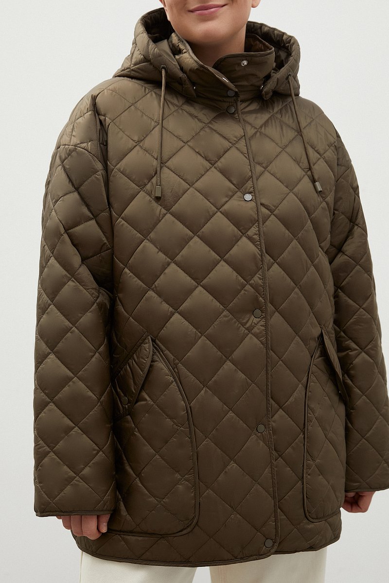 Утепленная куртка со съемным капюшоном, Модель FAC11097B, Фото №3