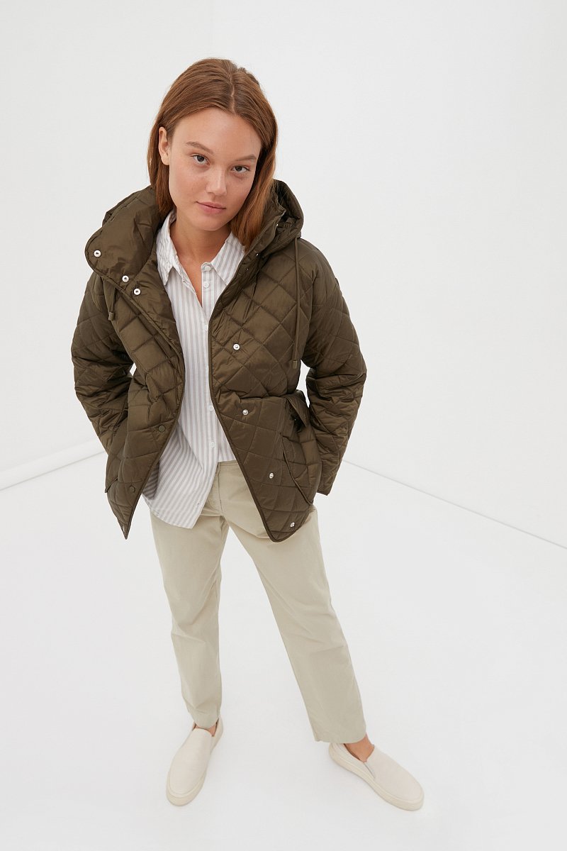 Утепленная куртка со съемным капюшоном, Модель FAC11097B, Фото №2